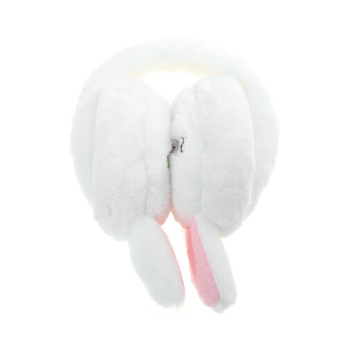 Auricular De Inverno Para Crianças Com Capuz E Orelhas De Coelho