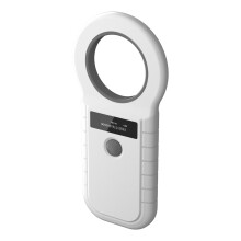 Animal Microchip Handheld Pet Scanner FDX-B 134.2kHz ISO11784/11785 RFID EMID OLED 128-Info Storage BT USB 2.4G White