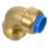 Elbow 90 Degree Brass Push To Connect Plumbing Fitting For Copper Pipe 1