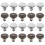 20 Stks Verstelbare Taille Knoopjes Spijkers ( Brons) 1