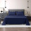 (King) 100% Egyptian Cotton Flat Sheets Navy Blue Hotel Quality Flat Bedsheets 6