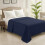 (King) 100% Egyptian Cotton Flat Sheets Navy Blue Hotel Quality Flat Bedsheets 10
