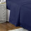 (Super King) 100% Egyptian Cotton Flat Sheets Navy Blue Hotel Quality Flat Bedsheets 8