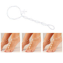 2 Strand Enkelbandjes Met En Imitatieparel
