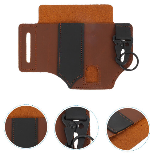 1 Stuks Lederen Organizer Multitool Met Gordelclip 2