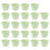 24 Unidades Fundas De Cupcake Verde, Para Hornear 9