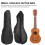 2Pcs Capa Impermeável Para Ukulele Oxford 10