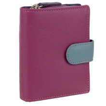 (Montana Multi) Golunski Leather Ladies Compact Purse/Wallet RFID Protected