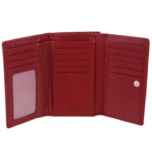 (Red) Golunski Leather Ladies Purse/Wallet RFID Protected 2