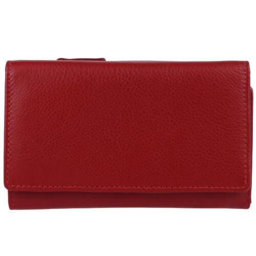 (Red) Golunski Leather Ladies Purse/Wallet RFID Protected 1