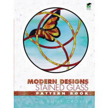 Modern Designs Stained Glass Pattern Book by Anna Croyle Paperback Boo