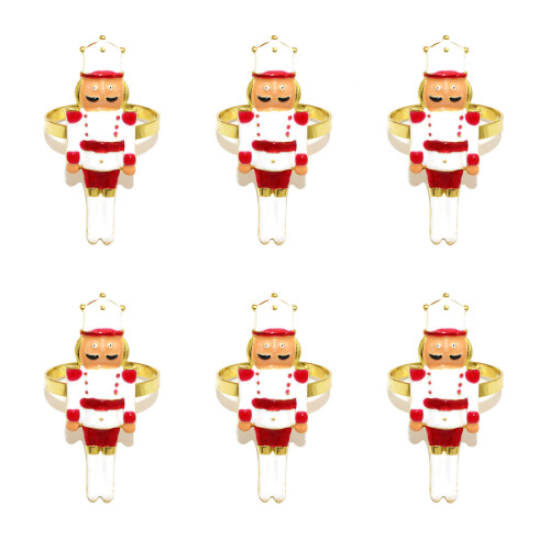 Weihnachtsgeschirr-Set mit 6 Nussknackern,-NEIN. 2