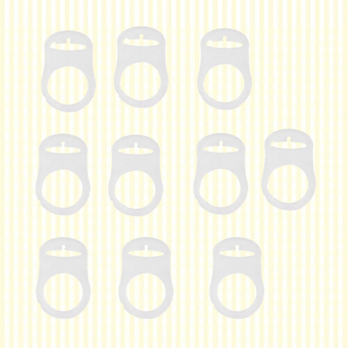 10 Silicone Fopspeenclips Voedingflespakkingen 2