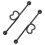 2 Pares Pendientes Industriales Barbell , Piercing 1