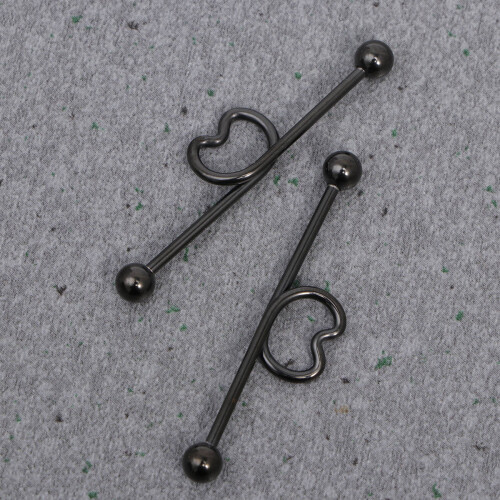 2 Pares Pendientes Industriales Barbell , Piercing 2
