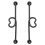2 Pares Pendientes Industriales Barbell , Piercing 10