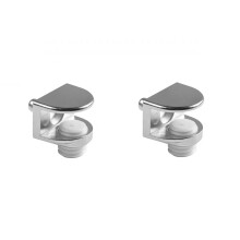 2 pcs Glass shelf bracket with Pin for panel 4-8mm