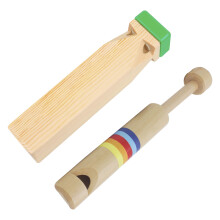 2 Unidades Silbatos Deslizantes De Madera Para Niños Juguete Educativo