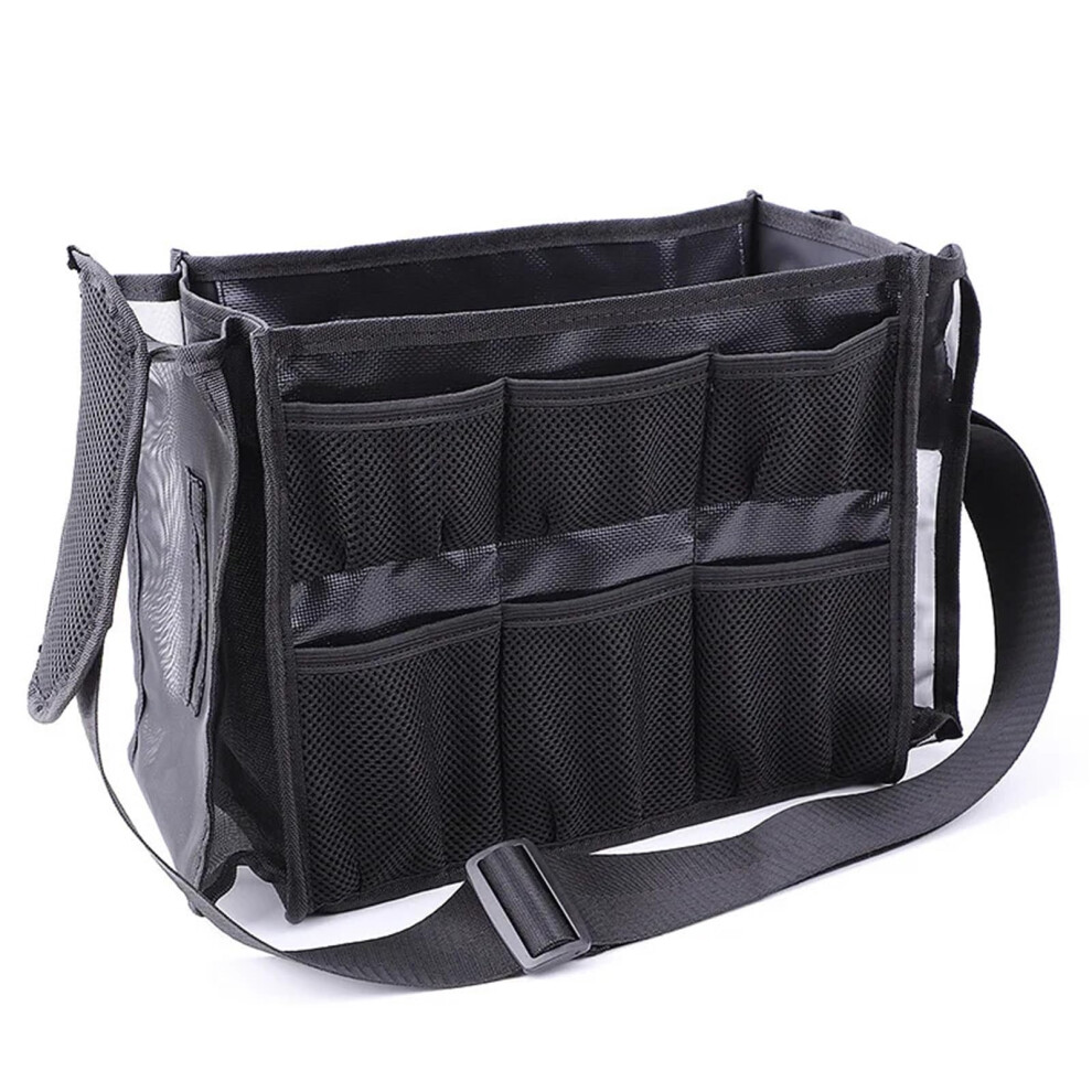 Cosmetic Brush Storage Bag Large Capacity Black For Makeup Artists Hair Stylists Organizer Multifunctional Barber Tools