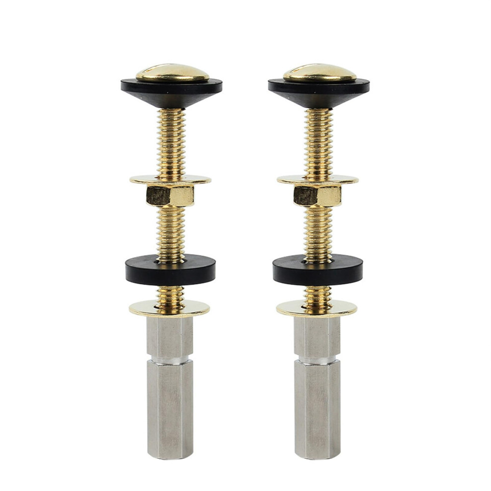 Toilet Seat Bolts Set 2 Pack Portable Replacement Screws And Rubber Washers For Secure Easy Installation Universal Fit 9016109531452