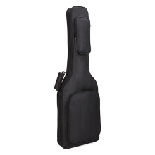 Electric Guitar Case With Double Straps, Padded Interior And Organizer, Black, For Electric Guitars And Concert Use