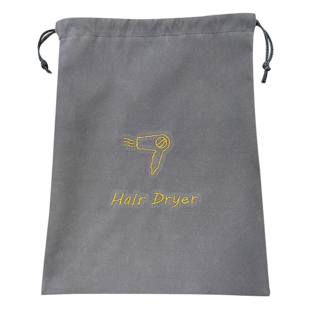 Hair Dryer Bag Canvas Drawstring Pouch For Travel And Bathroom, Makeup And Jewelry Storage Fabric Bag