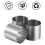 8Stk Biscuit Ringe Mousse Tortendeko Backwerkzeug Silber 9