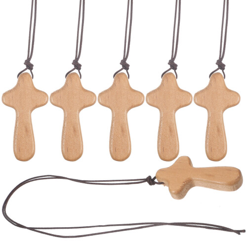 6 Pièces Pendentif Croix En Collier Rétroviseur 1