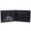 Oakridge Leather Men's Black Trifold Wallet RFID Protected 3