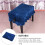 Piano Bleu En Velours Soigné Protège Siège 10