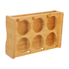 Bamboe Shotglas Houder Rack Met 6 Vakken Voor Thuisbar Feest Ktv