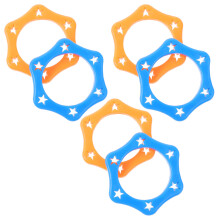 6 Anillos Antideslizantes Para Micrófono Ktv Hexagonales De Protección