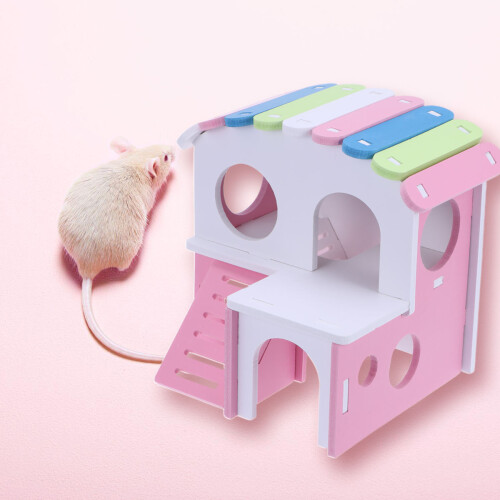 En Pour Hamster Avec Étagère Double, 1