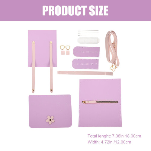 1 Lot Kit De Fabrication De Sac À Main En Cuir Pu Avec 1