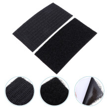 15 Paires De Bande Adhésive Carrée En Crochet Boucle