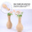 2Pcs Vaso Para De Madeira 10