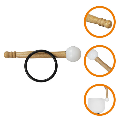 Conjunto De Baqueta Para Tigela De Sino E Cristal Com 2
