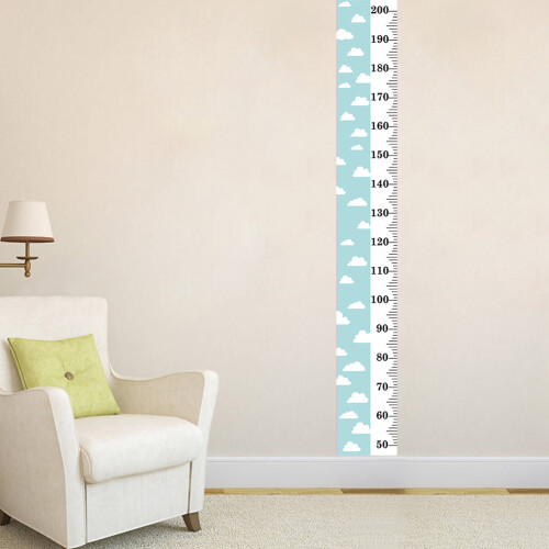Wall Liniaal Groeimeter Hout En Canvas Kinderkamer - 2