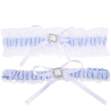 1 Paar Trouwgarter Bruid Dij Kant Zijden Garter Beenband Decoratie