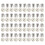 150Ensembles Boutons DIY Perle Imitation Blanc Pour Création Vêtements 2
