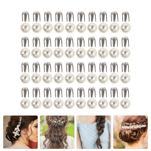 150Ensembles Boutons DIY Perle Imitation Blanc Pour Création Vêtements 2