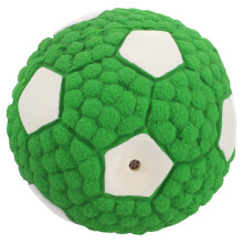 1Small Dog Rubber Chew Toy Light Green Football Interactive Ball