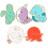 5 Unidades Broches De Esmalte 1