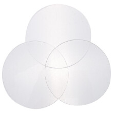 3 Pièces Disques Acryliques Ronds Transparent Pour Presser