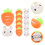 12 Pièces Broches Mini Carotte Pour Vêtements 2