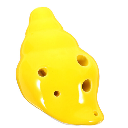 Conque Décorative En Forme D'Ocarina 6 Trous En Céramique Durable 2