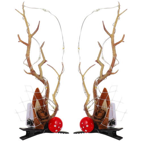 1 Paio Barrette Per Natale Con