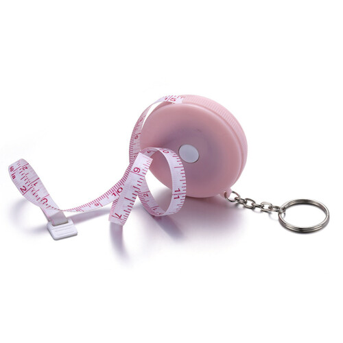 Mini Metro A Nastro Portatile Con Anello 1,5 M Rosa 1