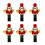 Weihnachtsgeschirr, Nussknacker, Serviettenringe,-Stil C 1