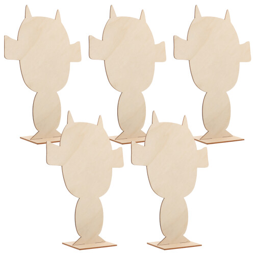 Ceramic Tools Portrait Wood Board Assorted Color 5pcs